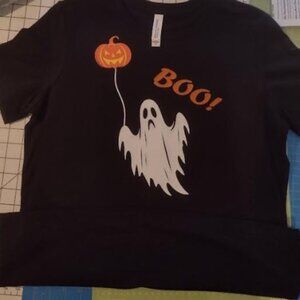 Halloween,Ghost, Pumpkin themed women's T-shirt New